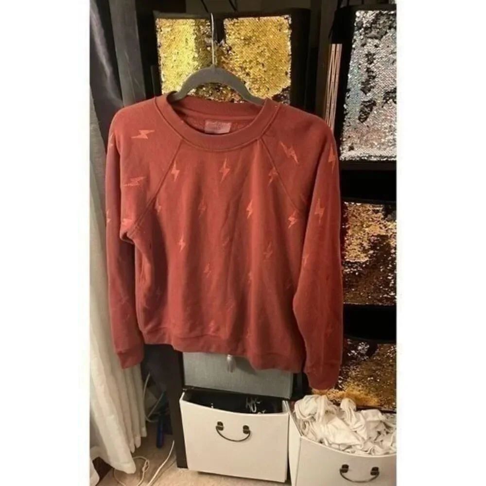 Betsey johnson lightning bling crewneck